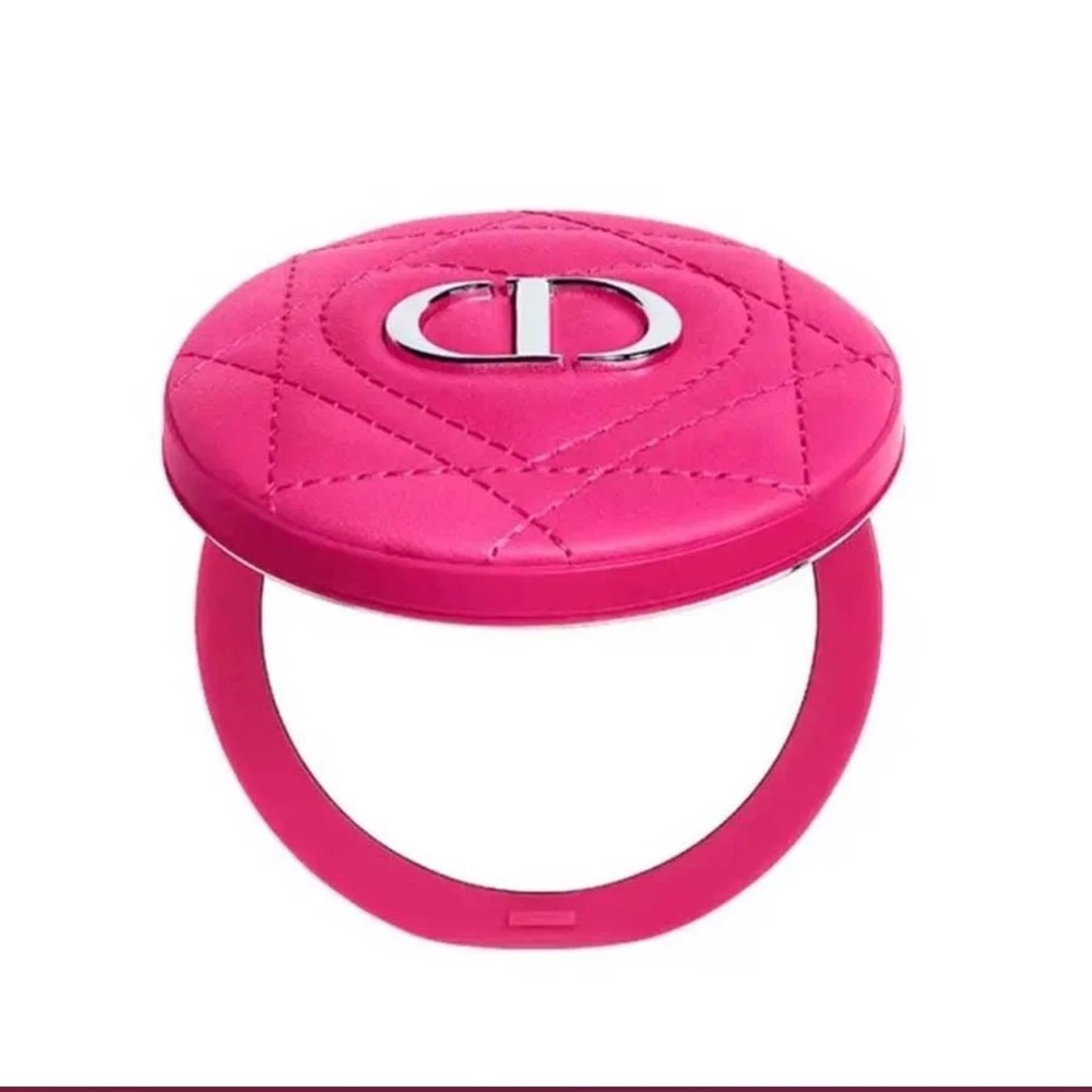 Dior Fuchsia Pink Quilted Compact Mirror - Picture 3 of 4